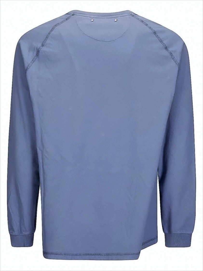 Golden Goose Relaxed Fit Long-Sleeve T-Shirt With Distressed Print