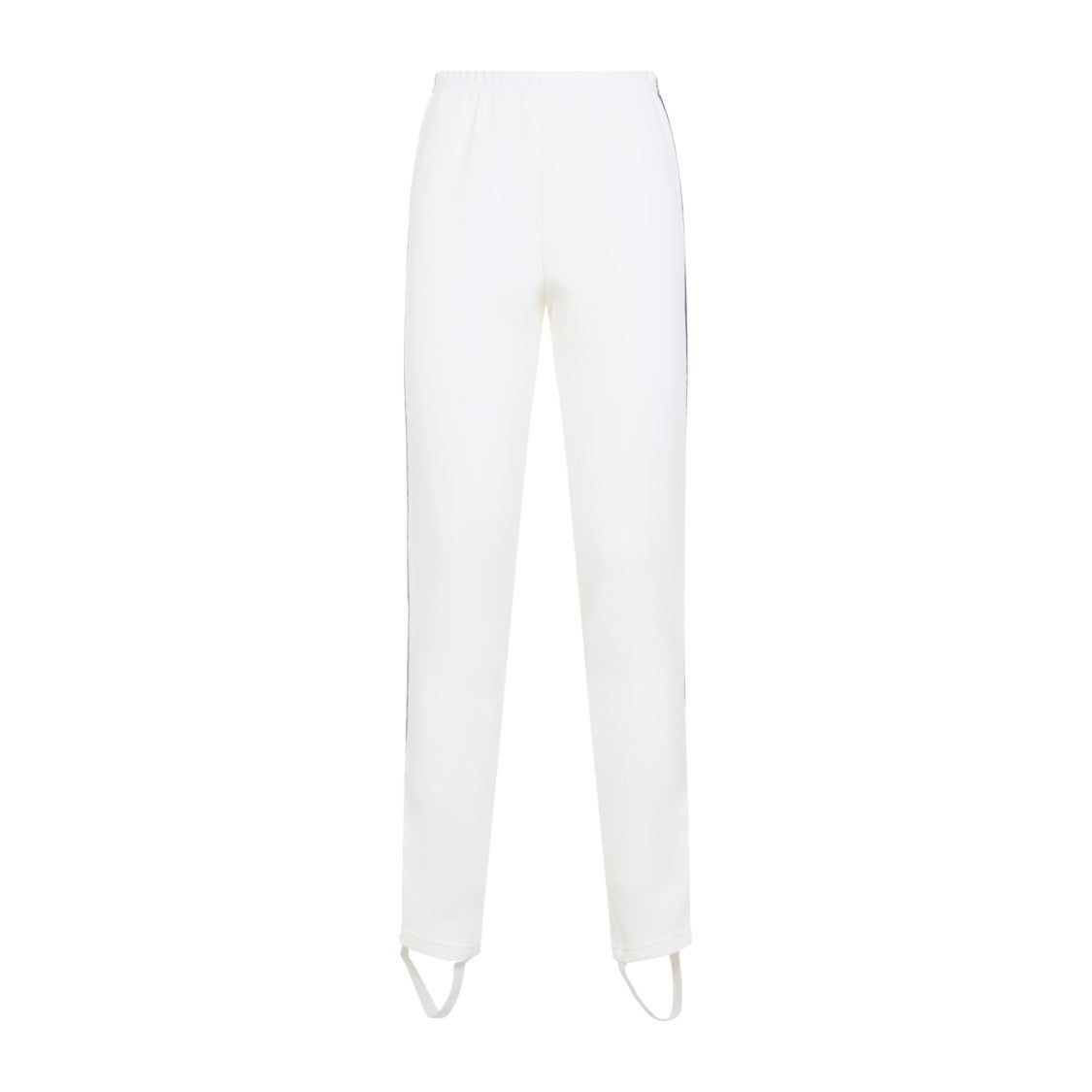 Prada Straight-Leg Trousers With Navy Side Stripes