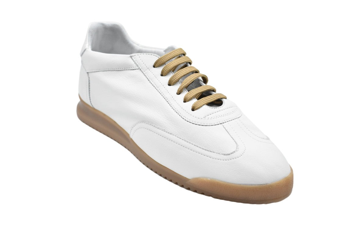 Soldini White Laced Elegance Women's Flat Shoes