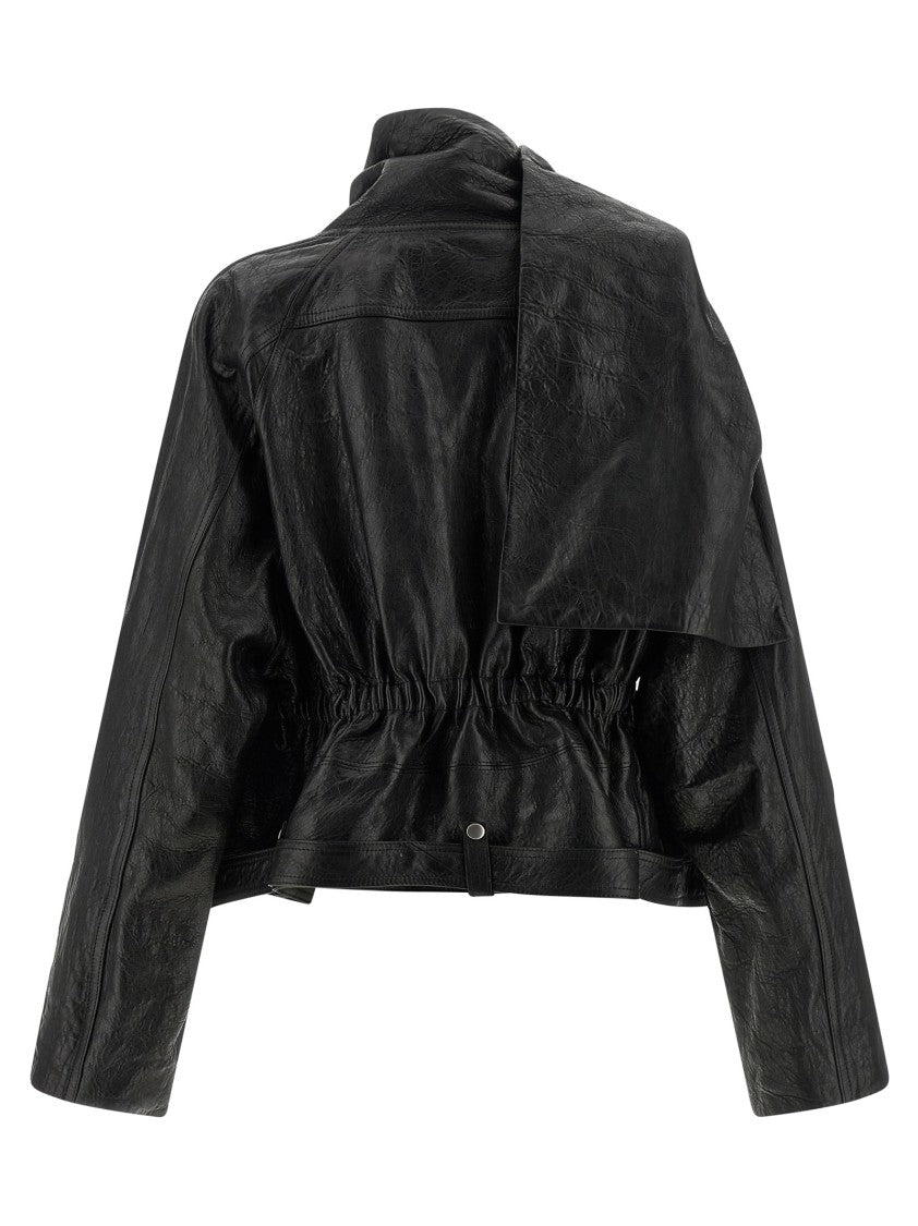 Rick Owens 'Cropped Scarf Flight' Jacket