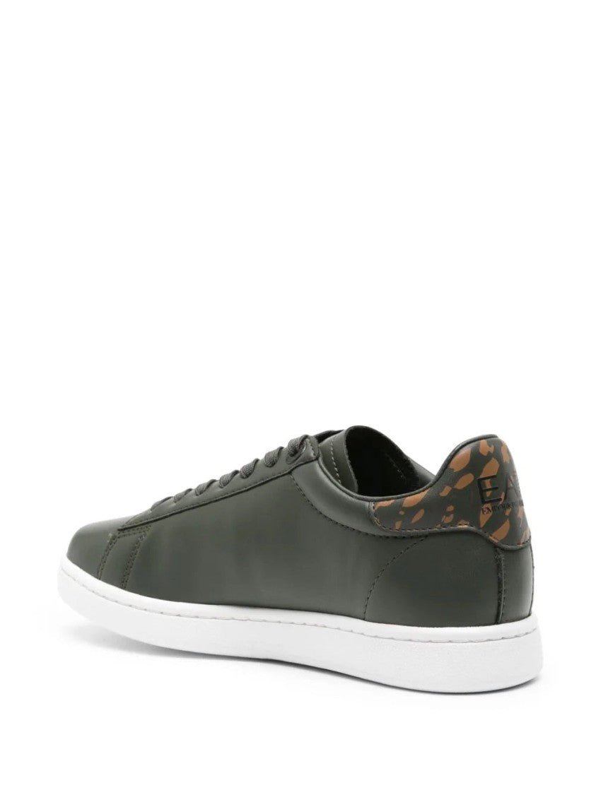 Ea7 Emporio Armani Contemporary Grey Leather Sneakers