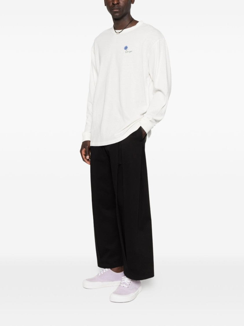 Kenzo Graphic Print Crew Neck Cotton T-Shirt