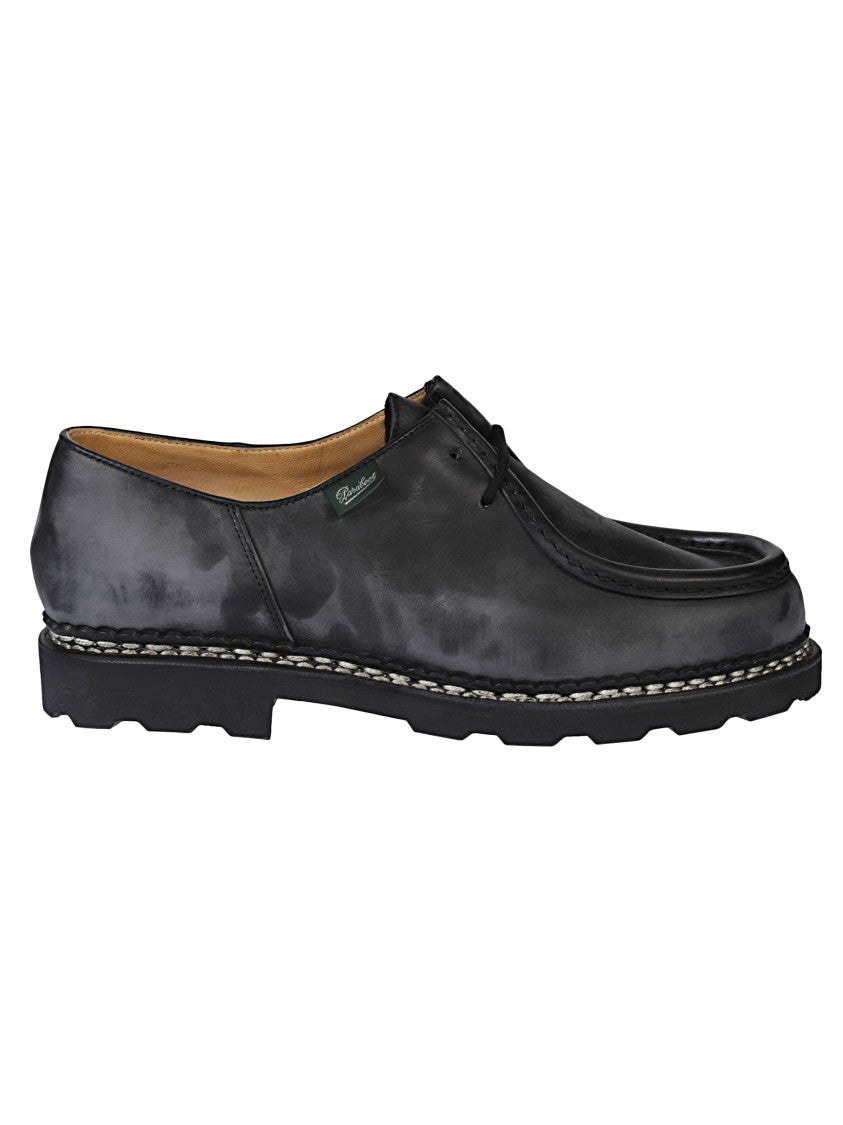Paraboot Vintage-Effect Calfskin Lace-Up Shoe