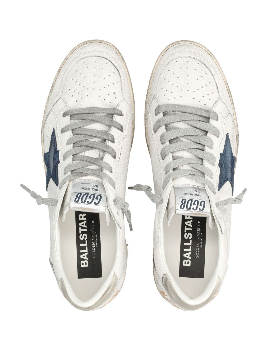 Golden Goose White Ball Star Leather Sneakers