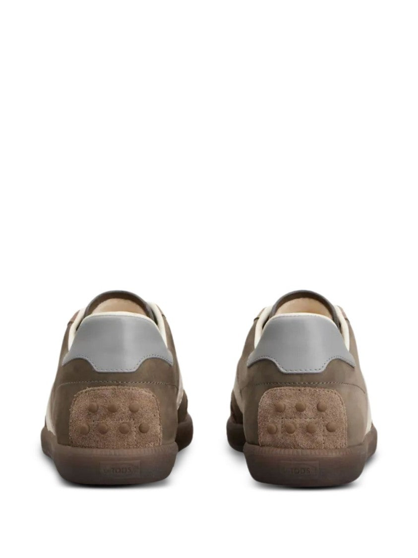 Tod's Low-Profile Calf Leather Sneakers With Contrasting Detailing