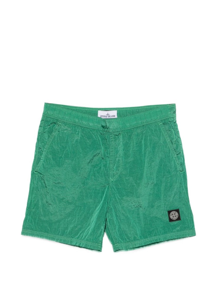 Stone Island Regular Fit Garment-Dyed Shorts