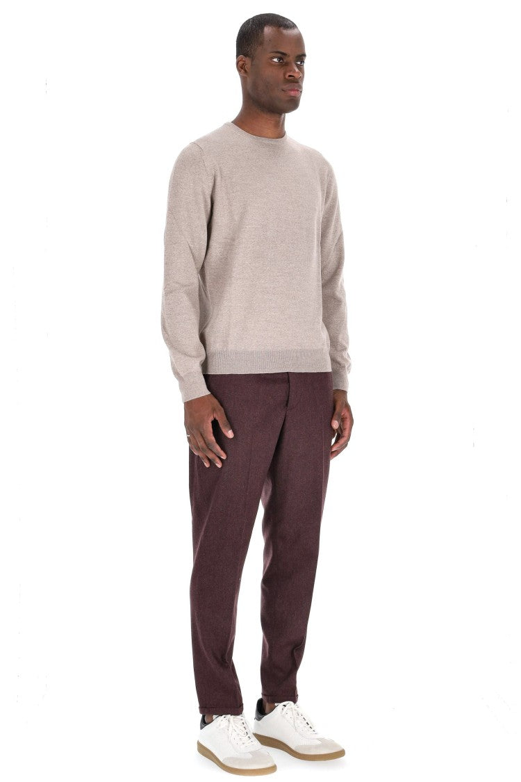 Barba Merino Wool Crewneck Sweater