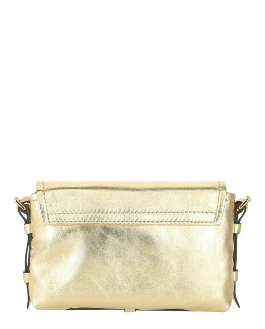 Moschino Logo-Lettering Metallic Crossbody Bag