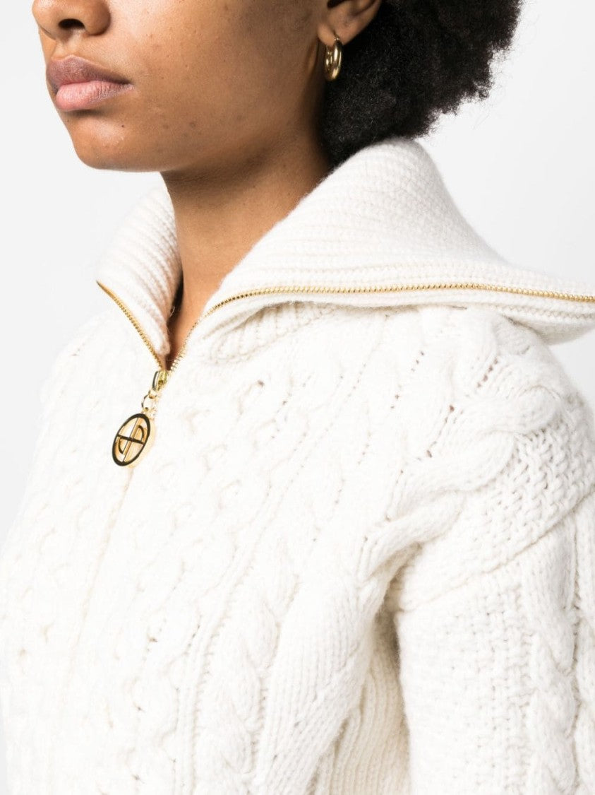 Patou Textured Cable Knit Jumper