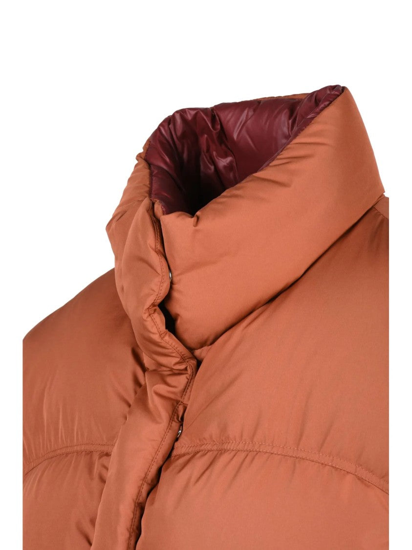 Bacon Brown Polyester Orange Fant Down Vest