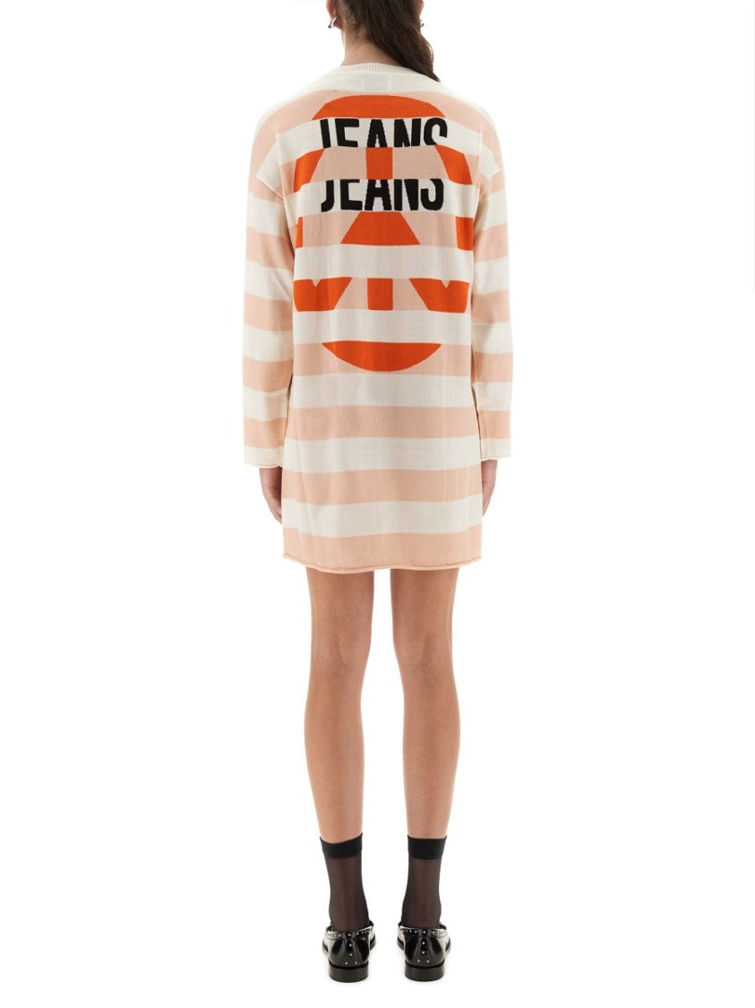 Moschino Relaxed Fit Wool Mini Dress