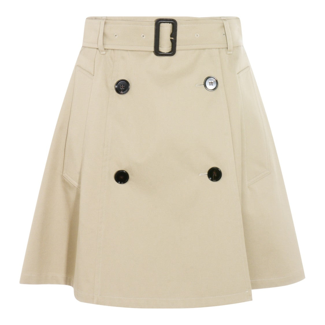 Burberry Beige Cotton Mini Skirt