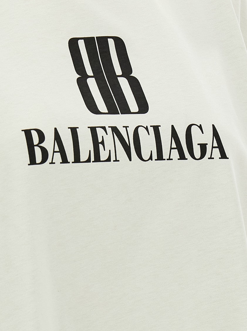 Balenciaga Cropped Logo T-Shirt