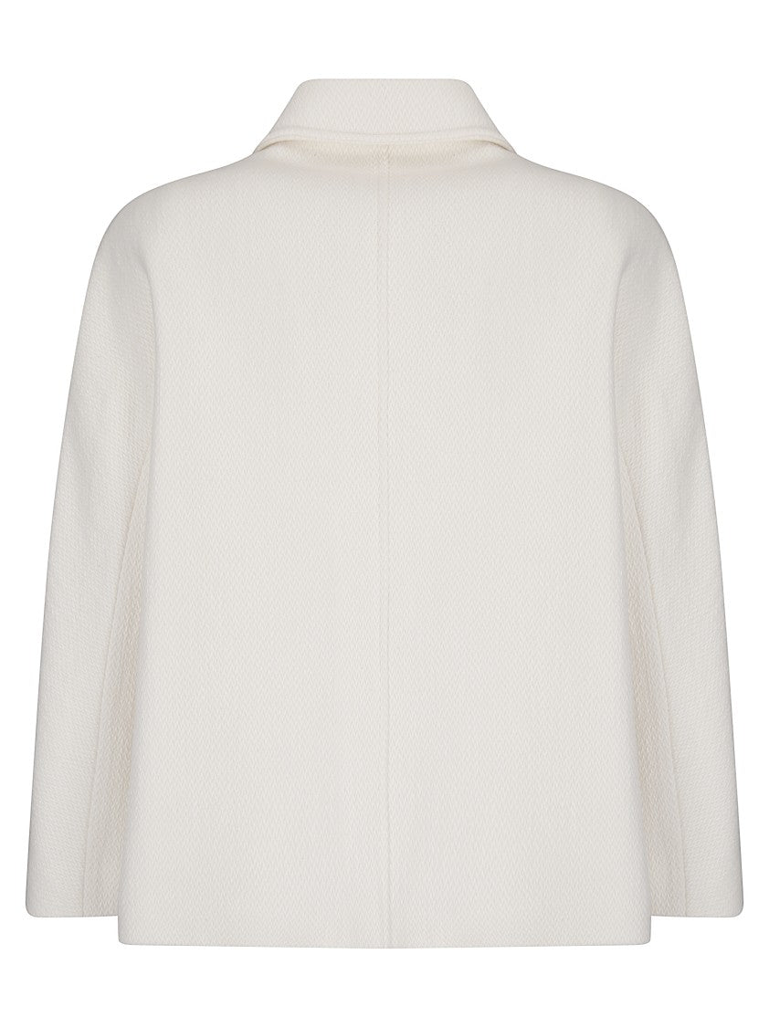 Stefano Mortari Elegant Short Jacket With Turn-Down Collar