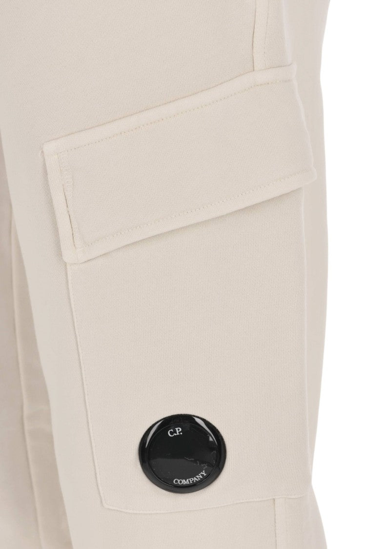 C.P. Company Cream Pure Cotton Sweatpants