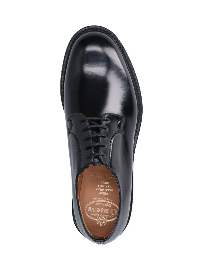 Church's Polished Leather Derby Shoes With Round Toe