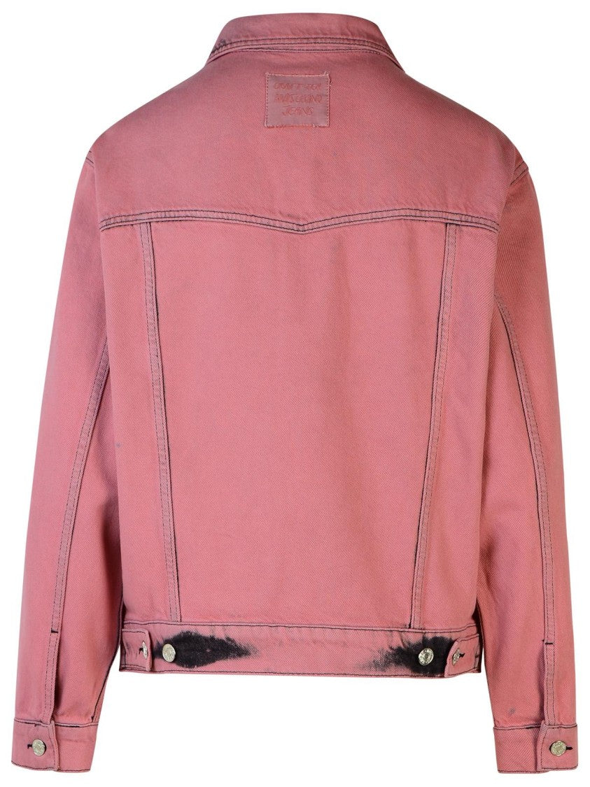 Moschino Jeans Pink Cotton Jeans Jacket