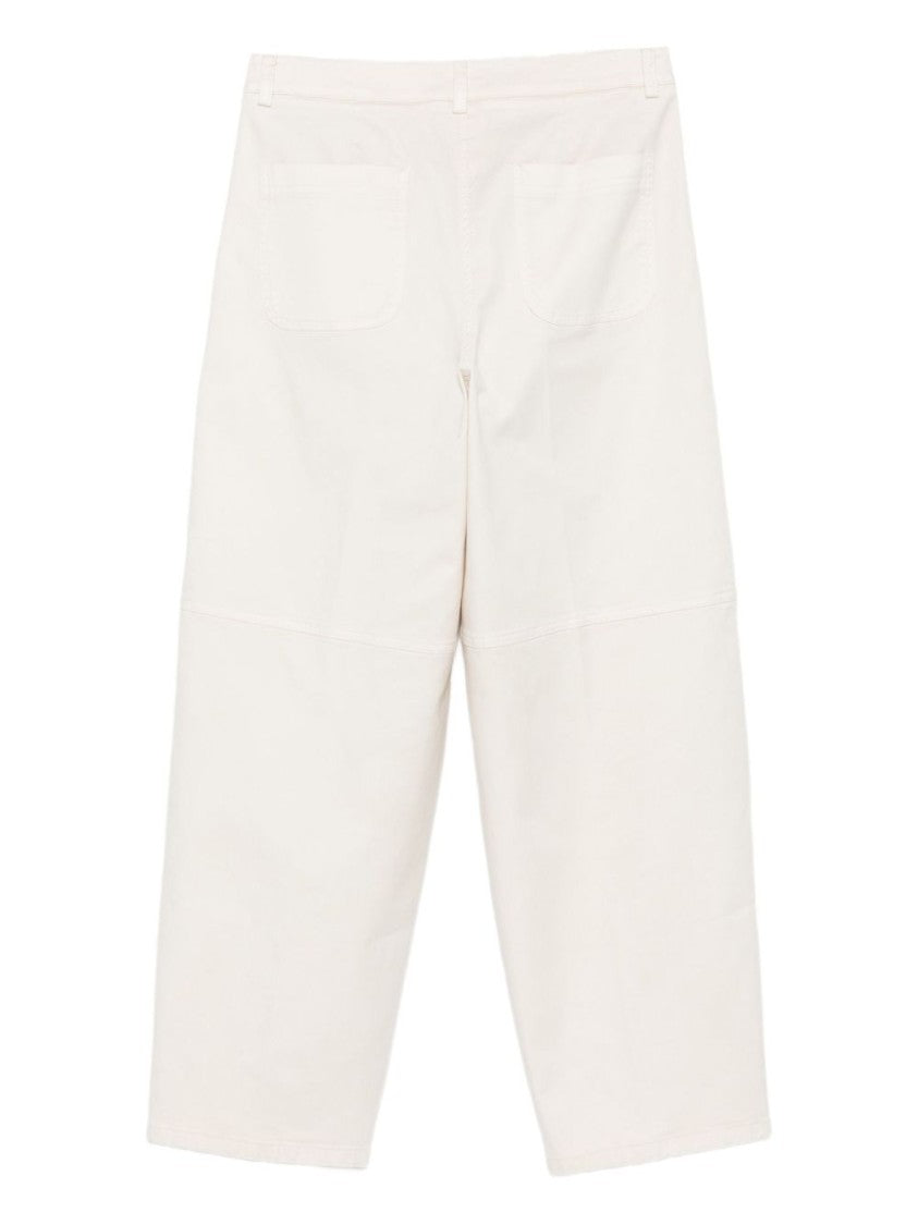 Seventy Sergio Tegon Relaxed Fit Soft Panna Cropped Trousers