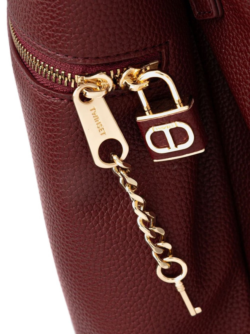 Twin-Set Structured Bag With Clean Lines