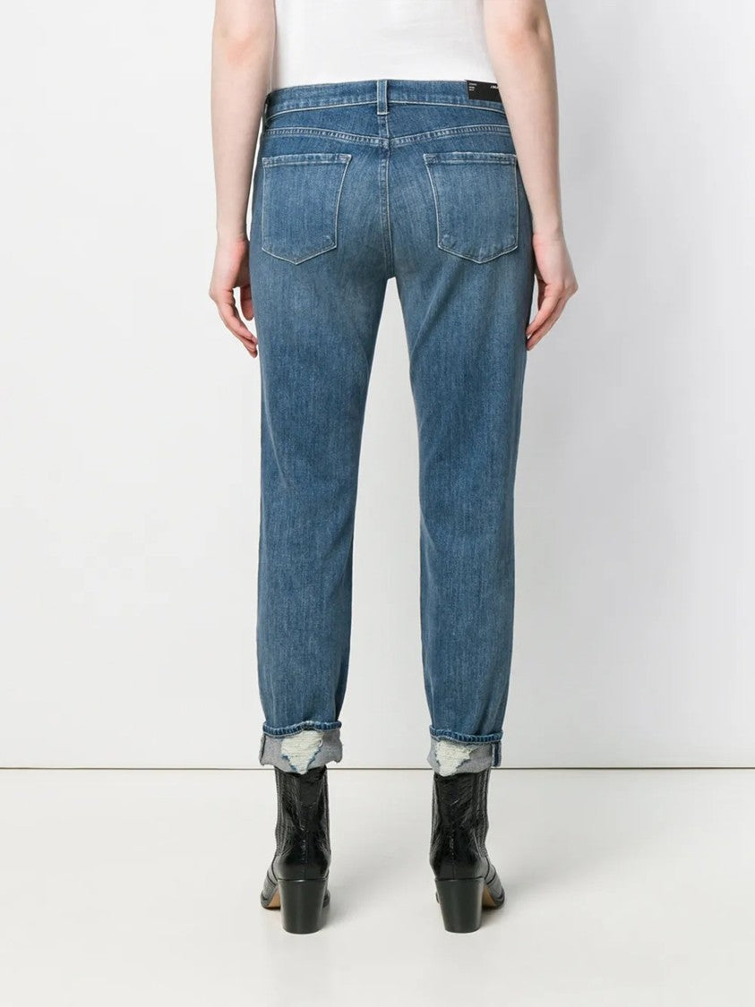 J Brand Blue Johnny Mid-Rise Jeans