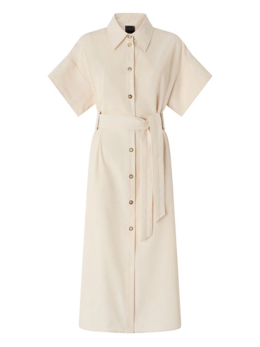 Pinko Shirt-Style Midi Dress With Belted Waist