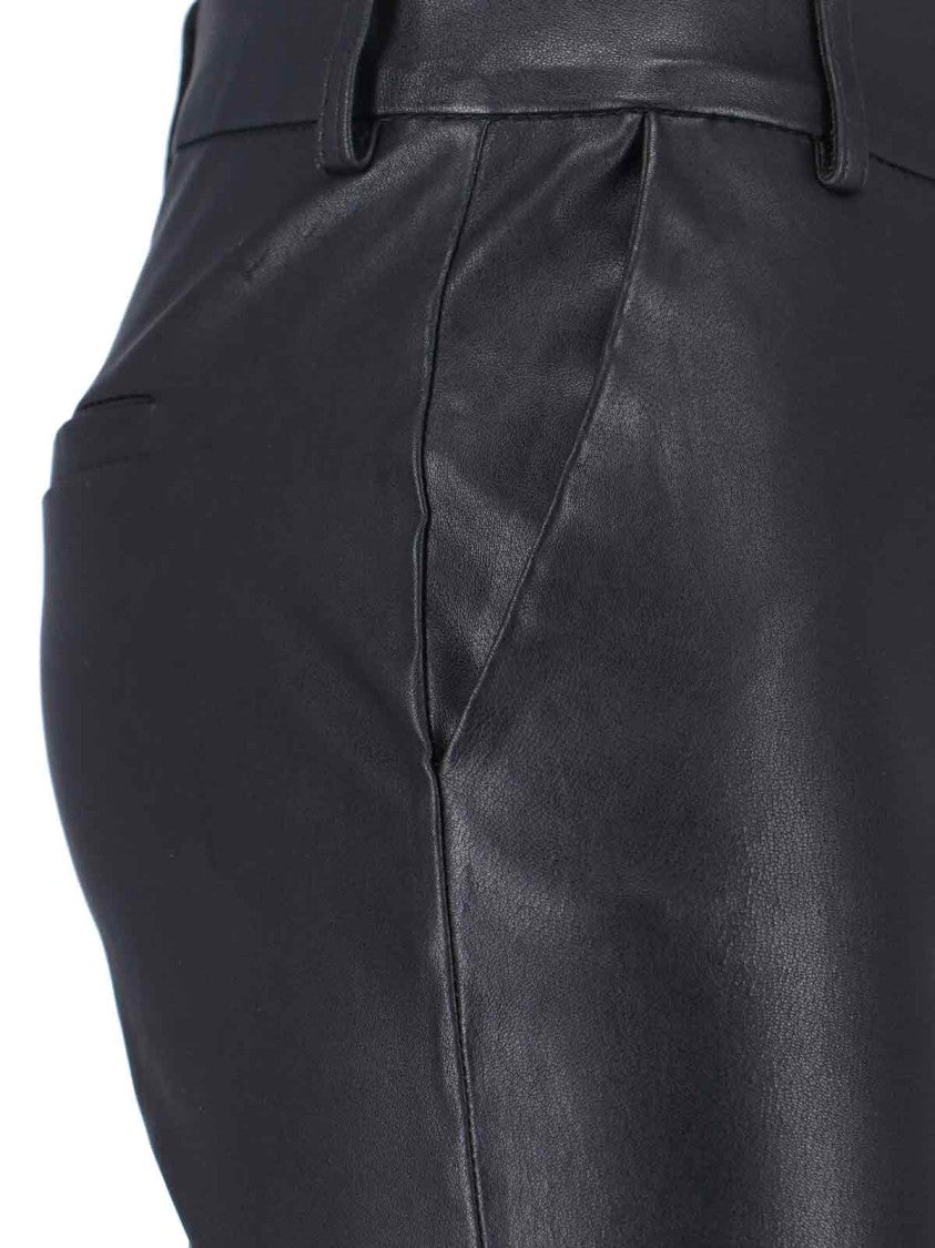 Novelle Straight-Leg Black Trousers With Structured Waistband
