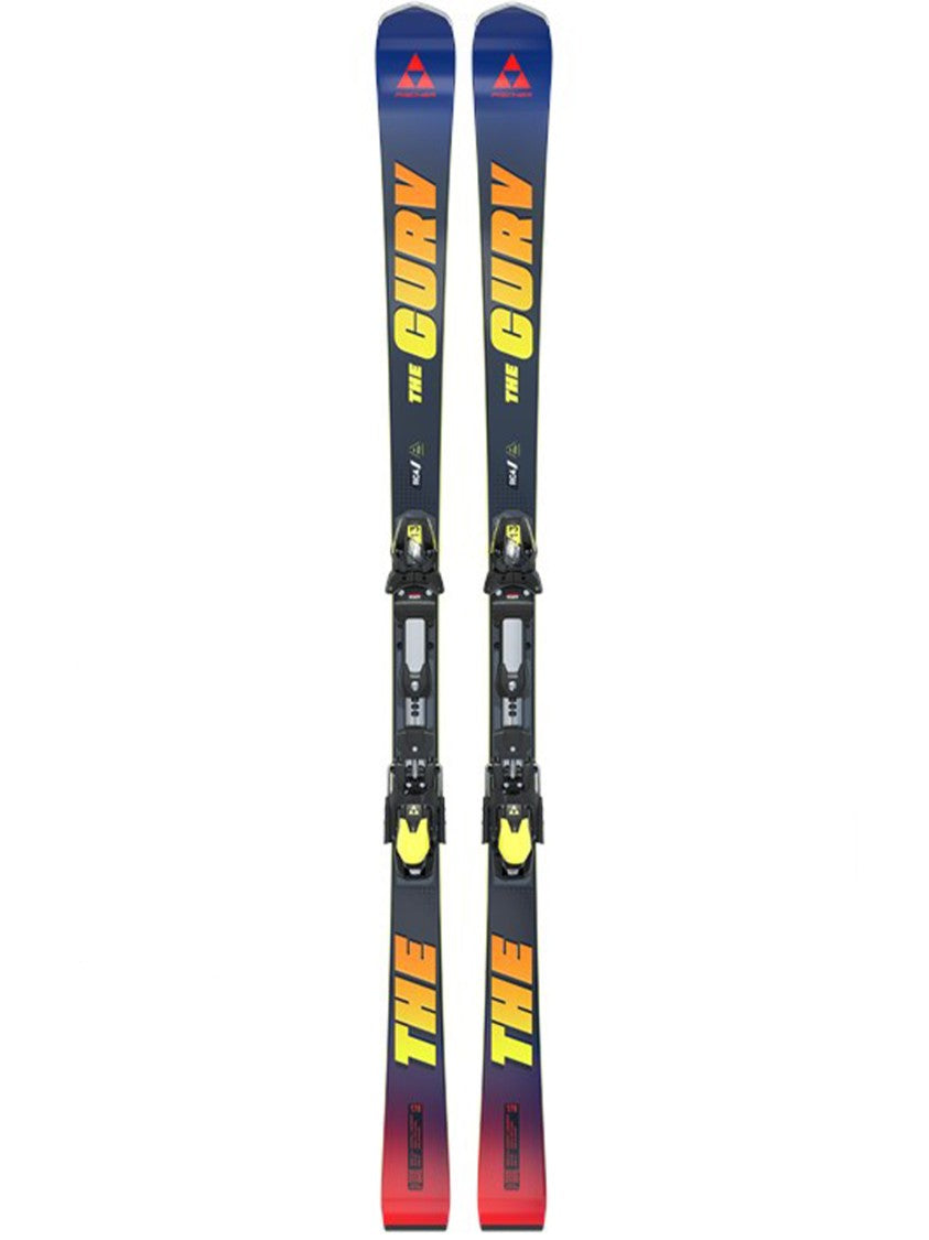 Fischer The Curve M-Plate Blue/Red Gradient Skis