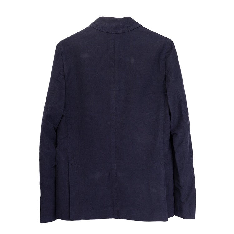 Officine Generale Unconstructed Two-Button Jacket With Soft Shoulder Design