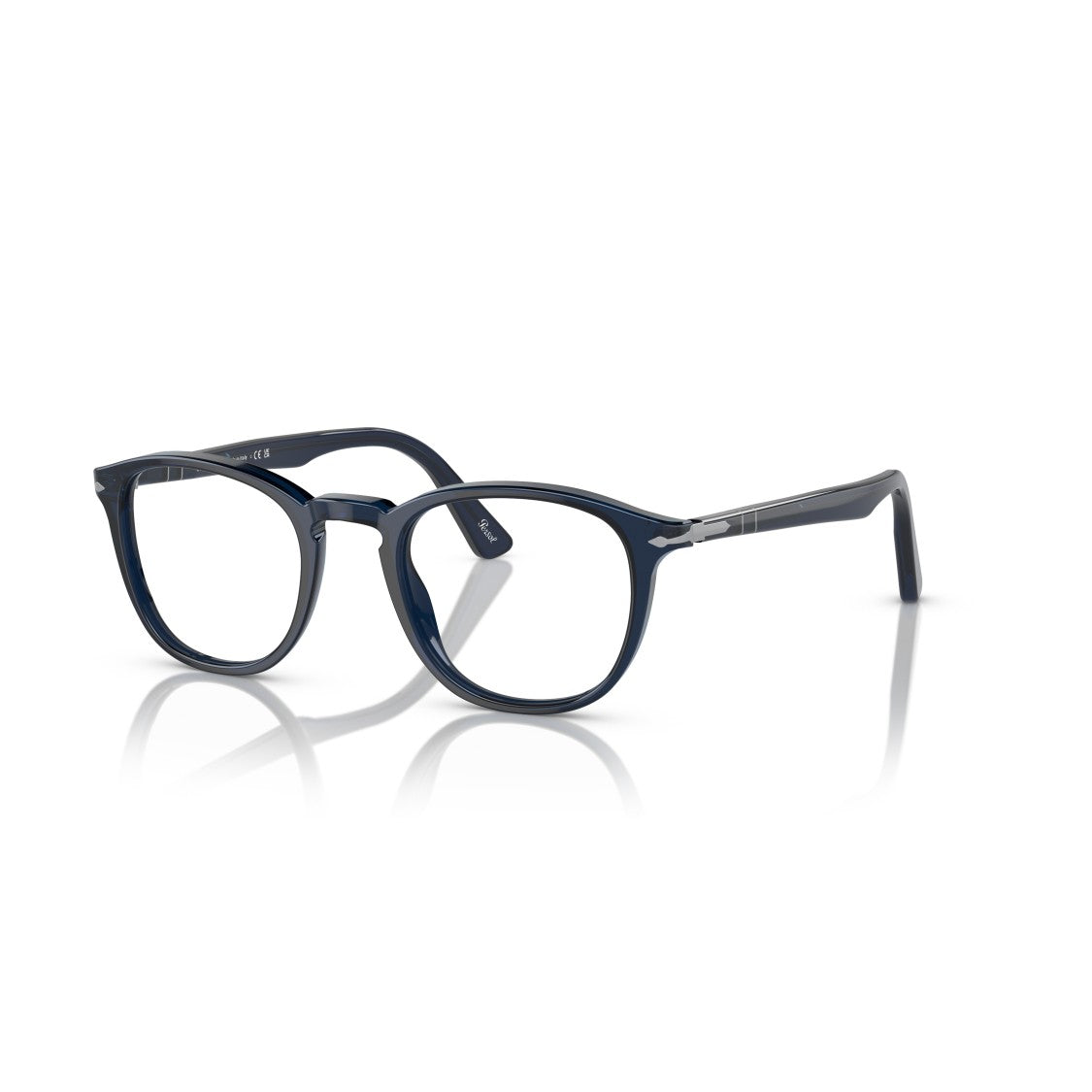 Persol 0Po3143v Round Acetate Sunglasses With Metallic Accents