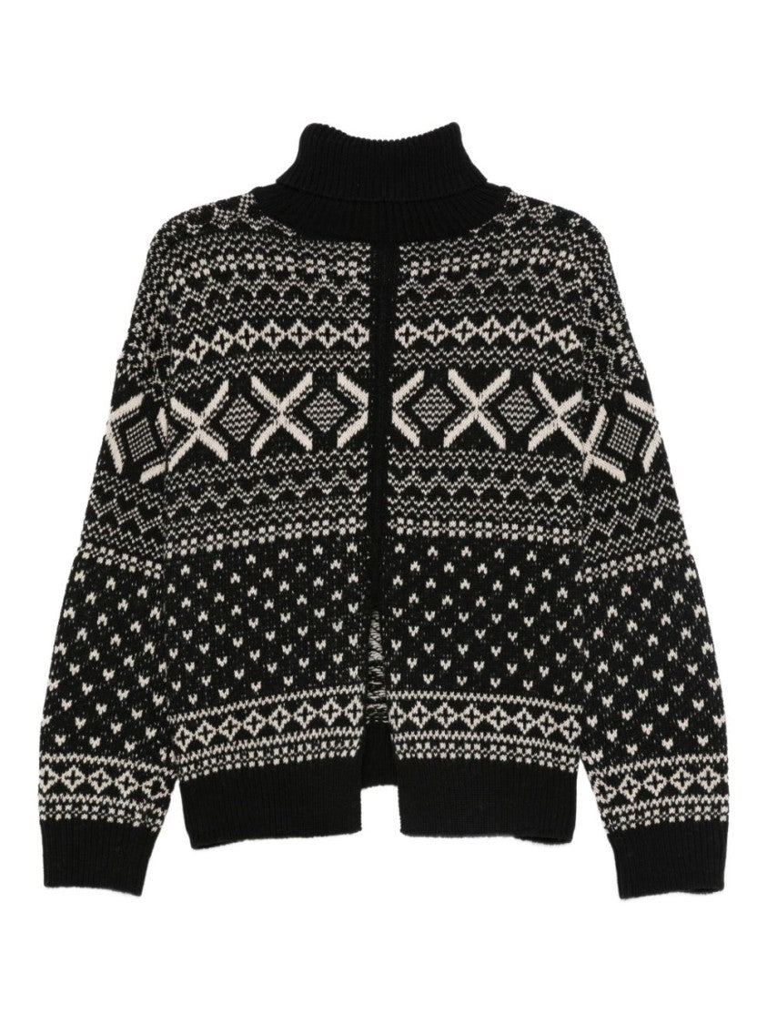 Semi Couture Geometric Patterned Sweater