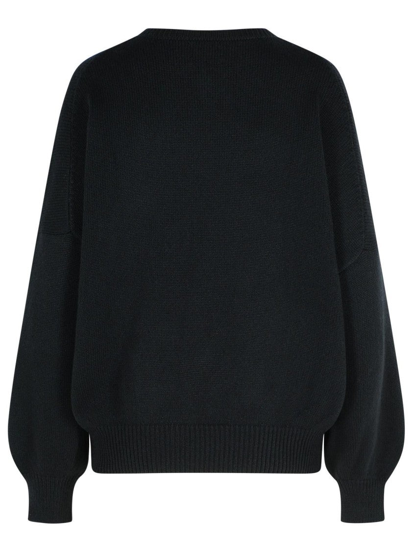 Khaite 'Wolfe' Black Cashmere Sweater