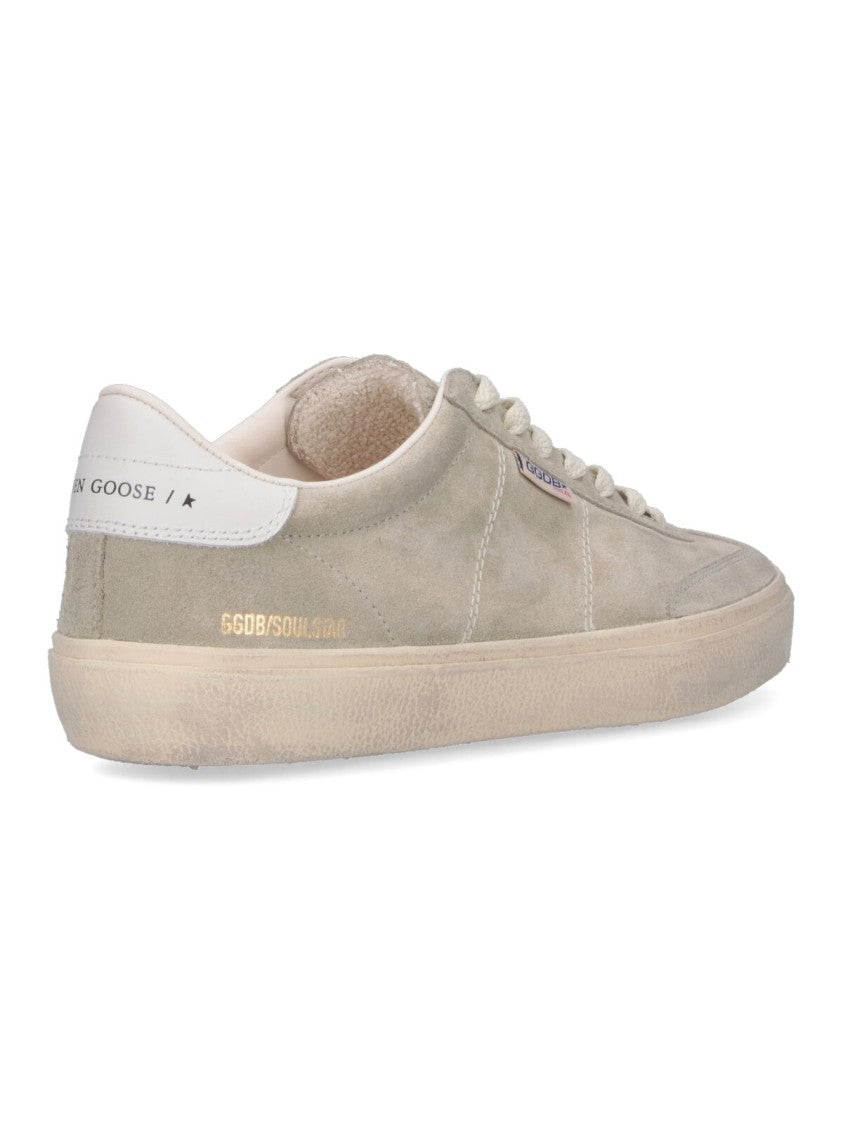 Golden Goose Gray Soulstar Suede Lace-Up Sneakers