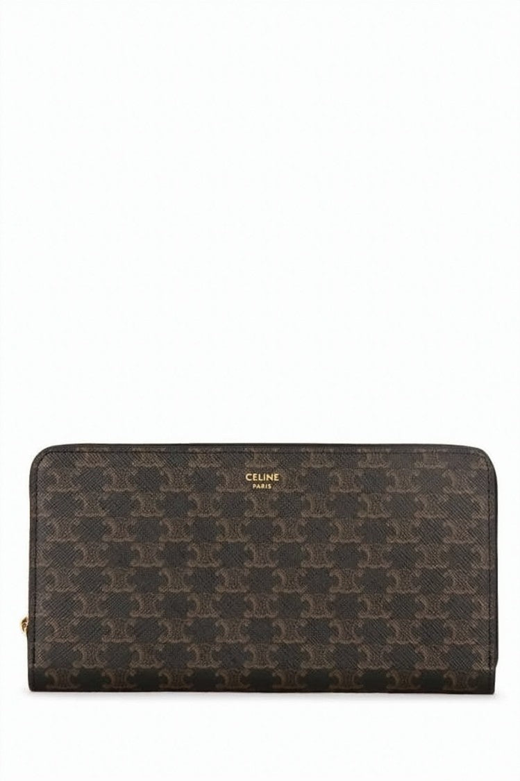 Celine Long Rectangular Canvas Wallet