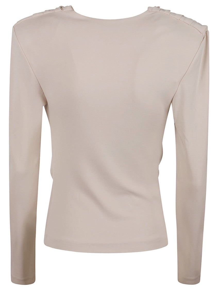 Wardrobe.Nyc Draped Cowl Neck Long-Sleeved Top