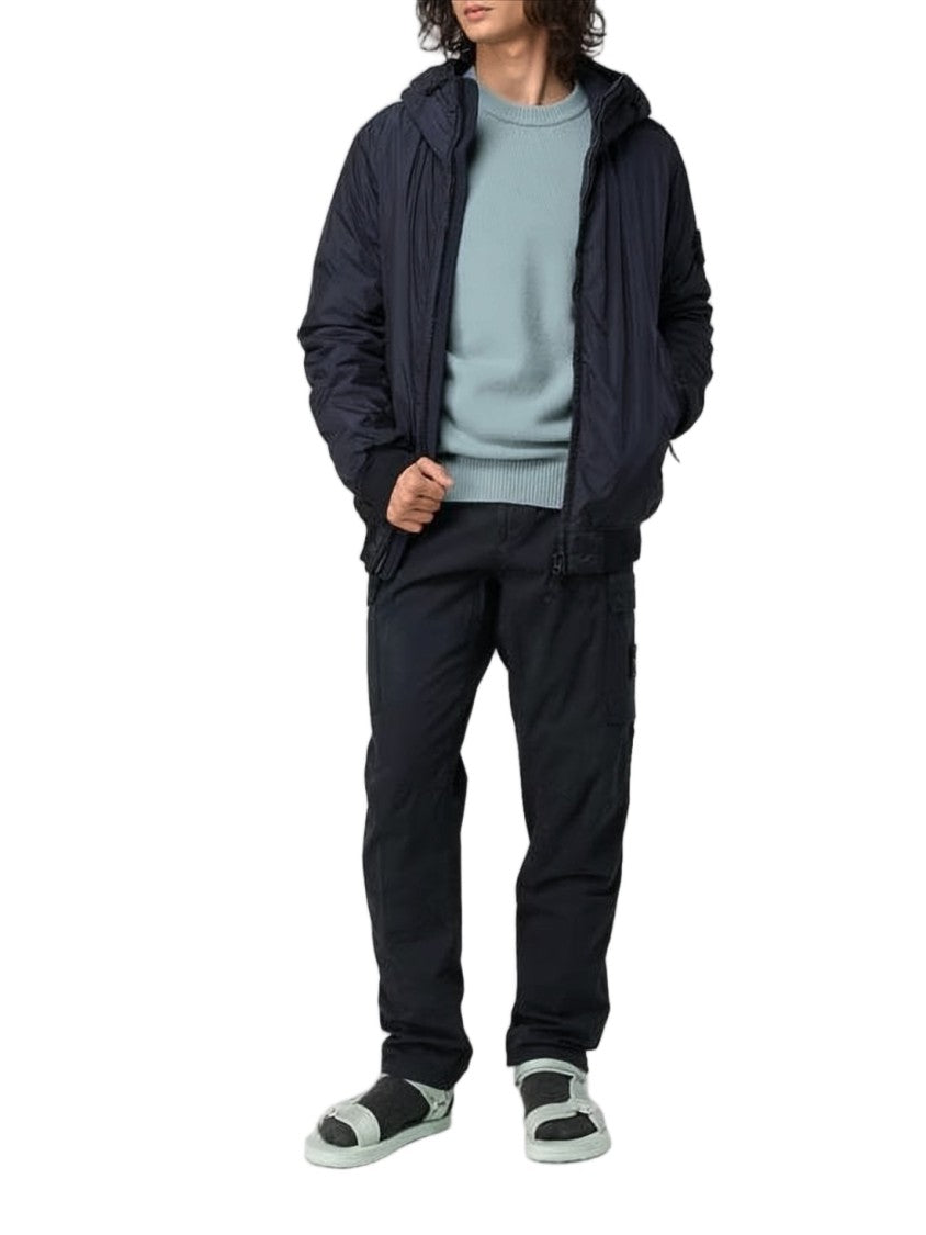 Stone Island Straight Fit Pants With Distinctive Patch