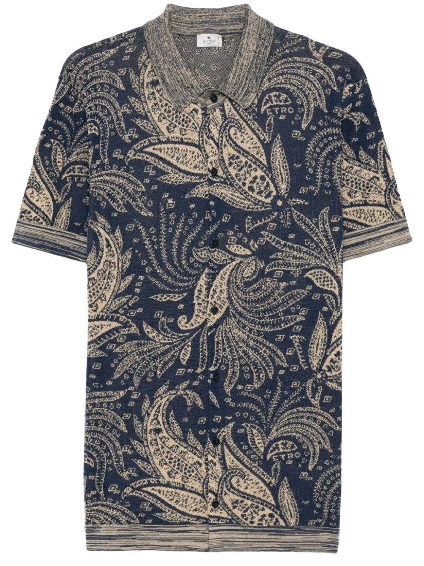 Etro Multicolor Paisley Patterned Short-Sleeve Polo