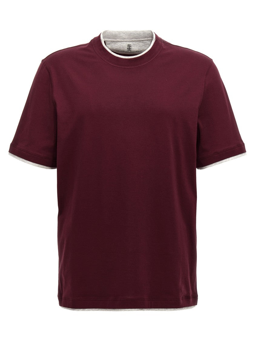 Brunello Cucinelli Double Layer T-Shirt