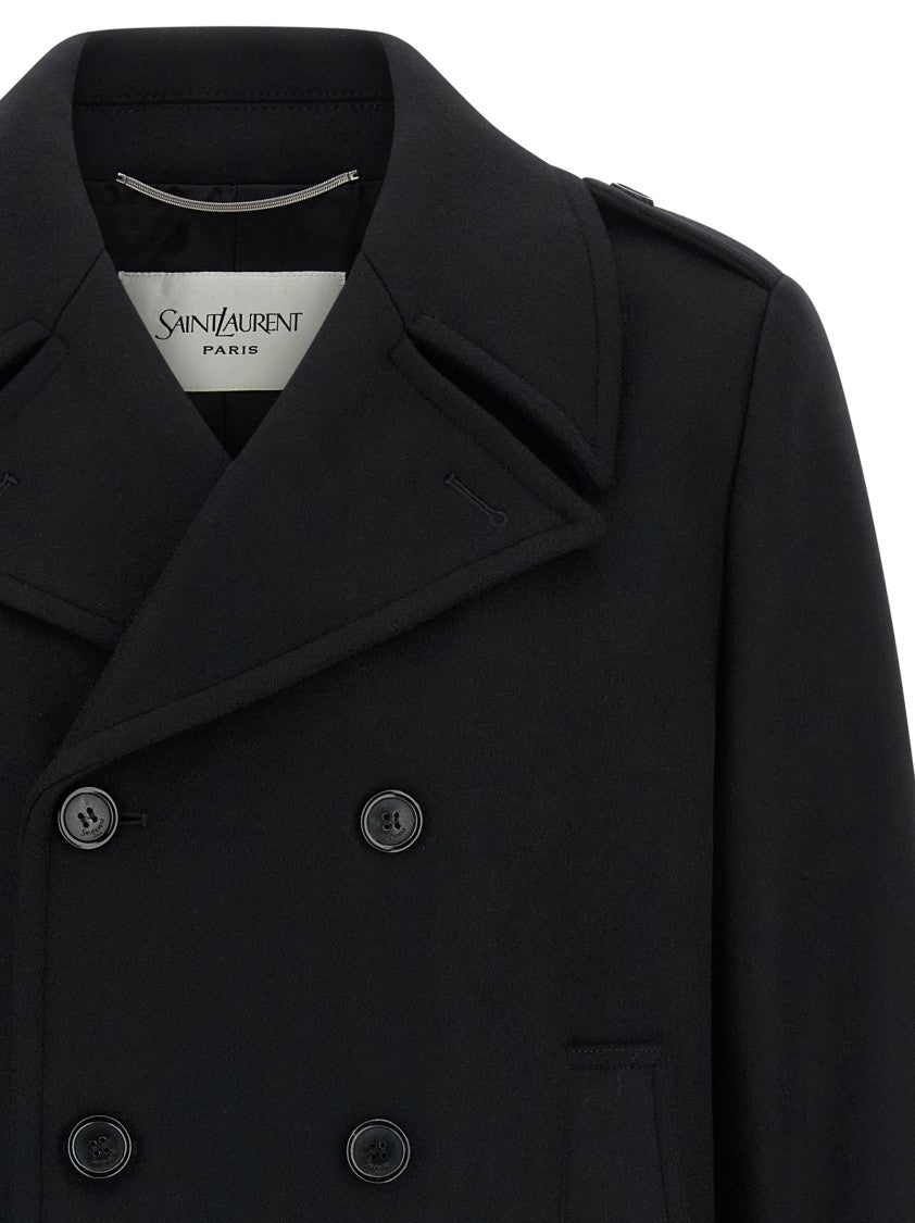 Saint Laurent Wool Coat