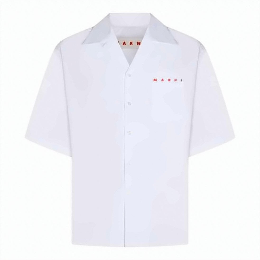 Marni Short-Sleeved Cotton Shirt With Minimalist Design