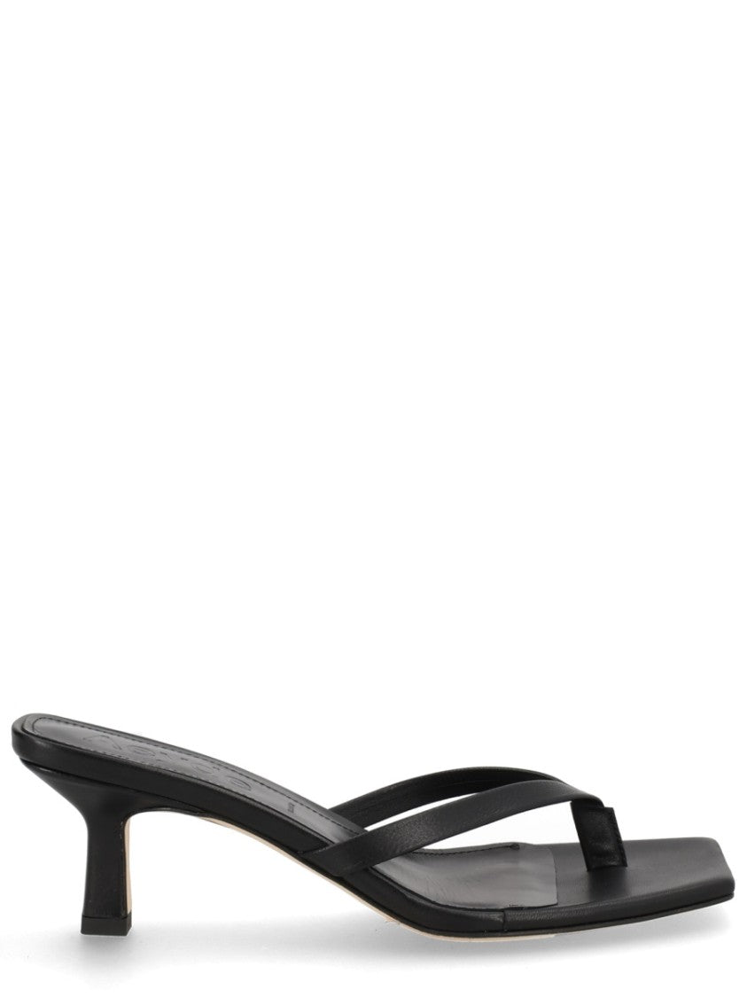 Aeydē Wilma Nappa Leather Square Toe Sandals