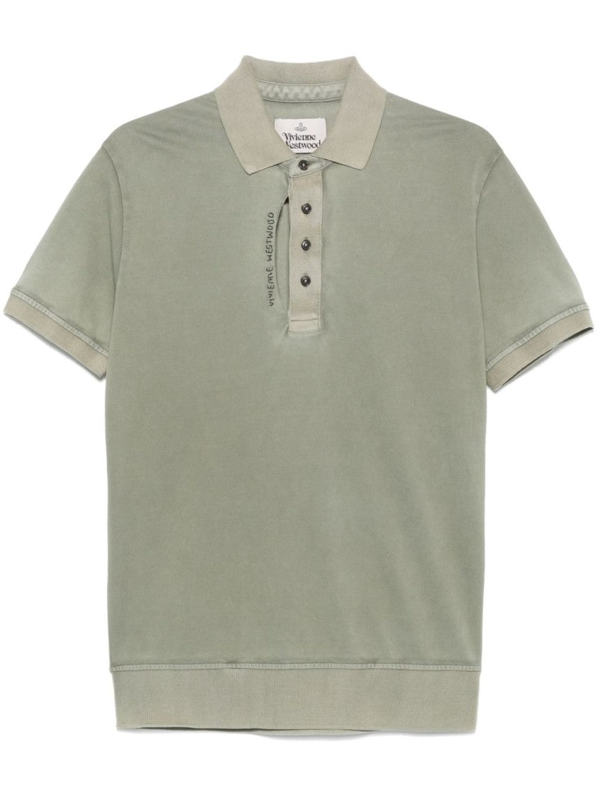 Vivienne Westwood Sage Green Polo Shirt