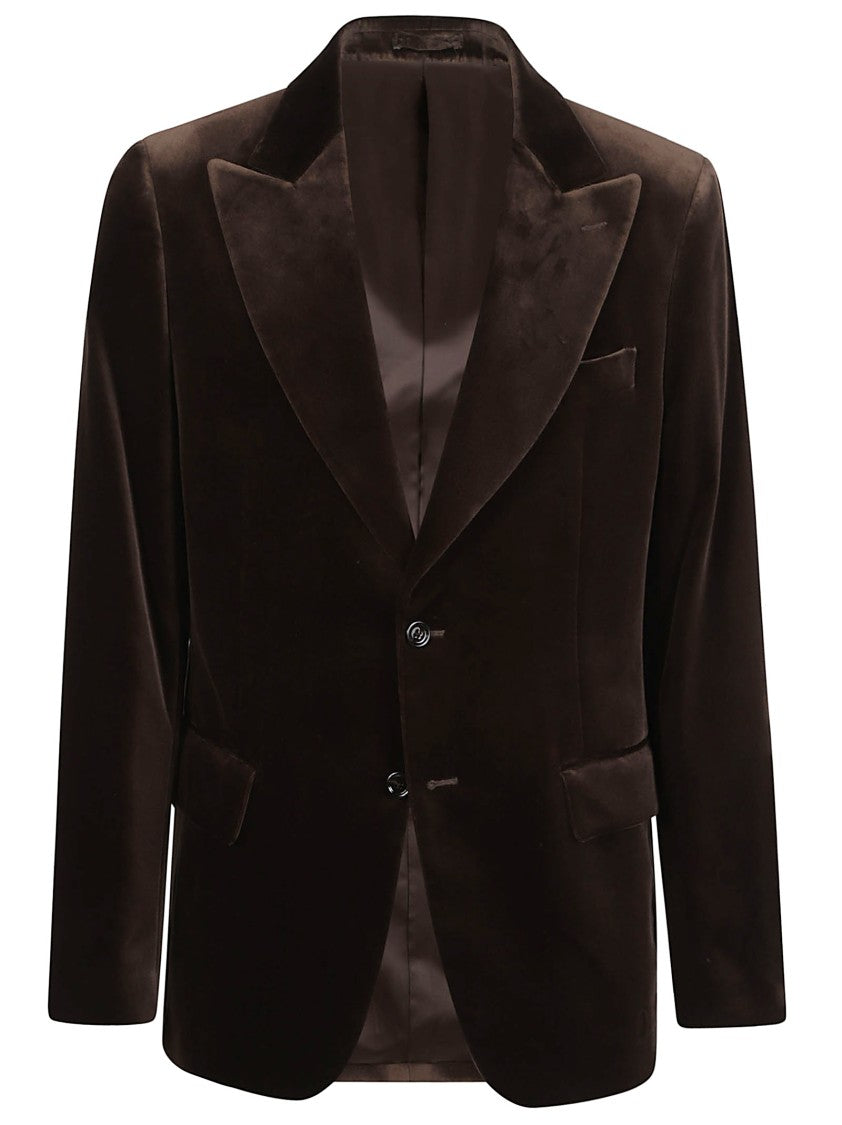 Lardini Attitude Tailored Cotton-Blend Flap Pocket Jacket
