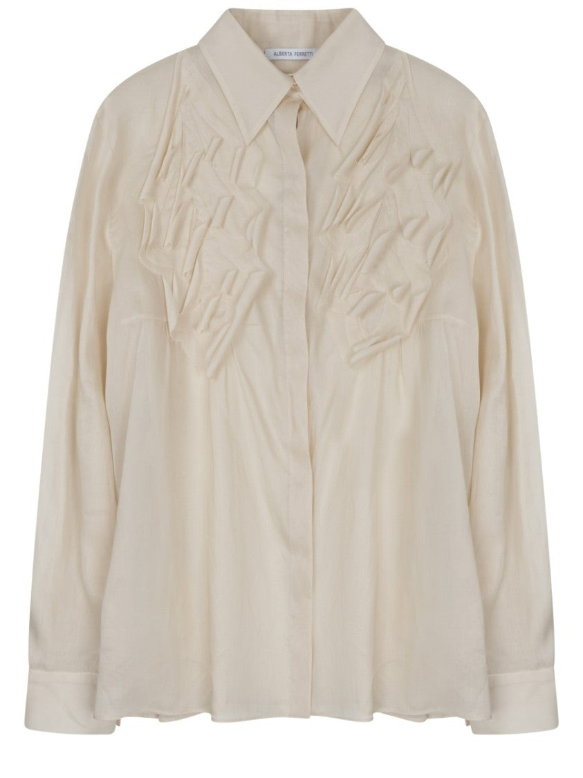 Alberta Ferretti Floral Pattern Cotton Shirt