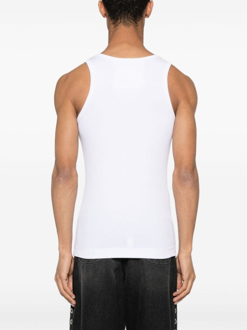Givenchy Fine Ribbed Stretch-Cotton Sleeveless T-Shirt