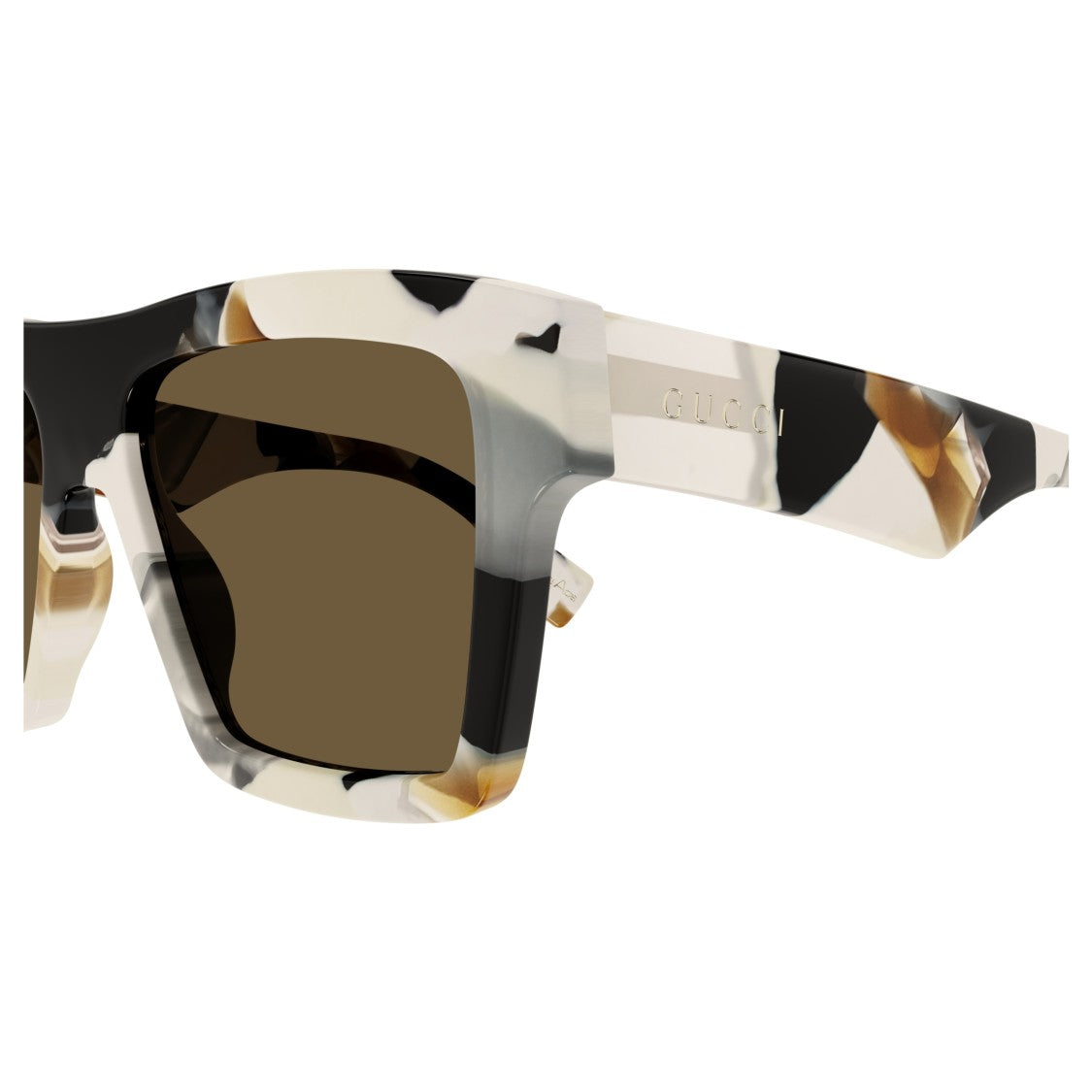 Gucci Gg1623s Oversized Square Tortoiseshell Sunglasses