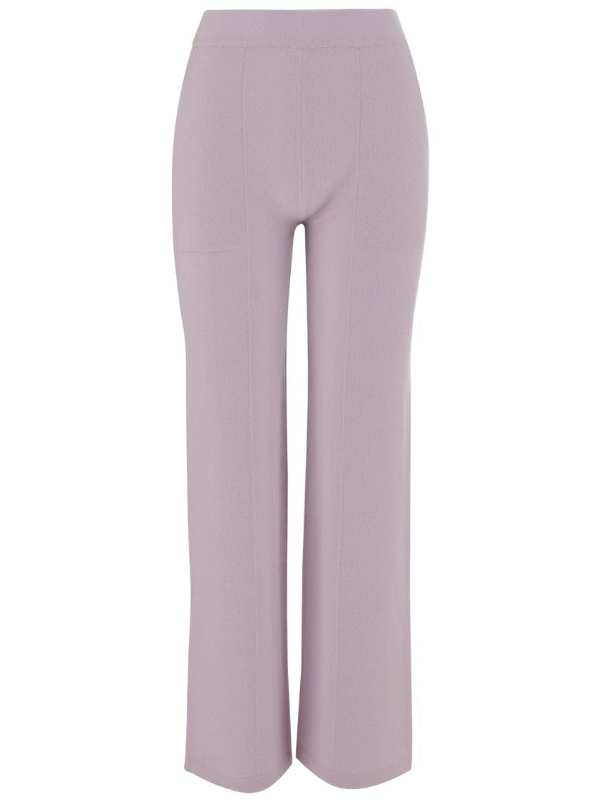 Bruno Manetti Regular Fit Cashmere Pants With Elasticized Waist