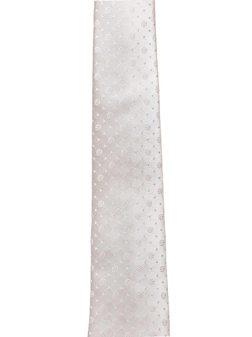 Lanvin Silk Tie With Subtle Geometric Pattern And Impeccable Drape