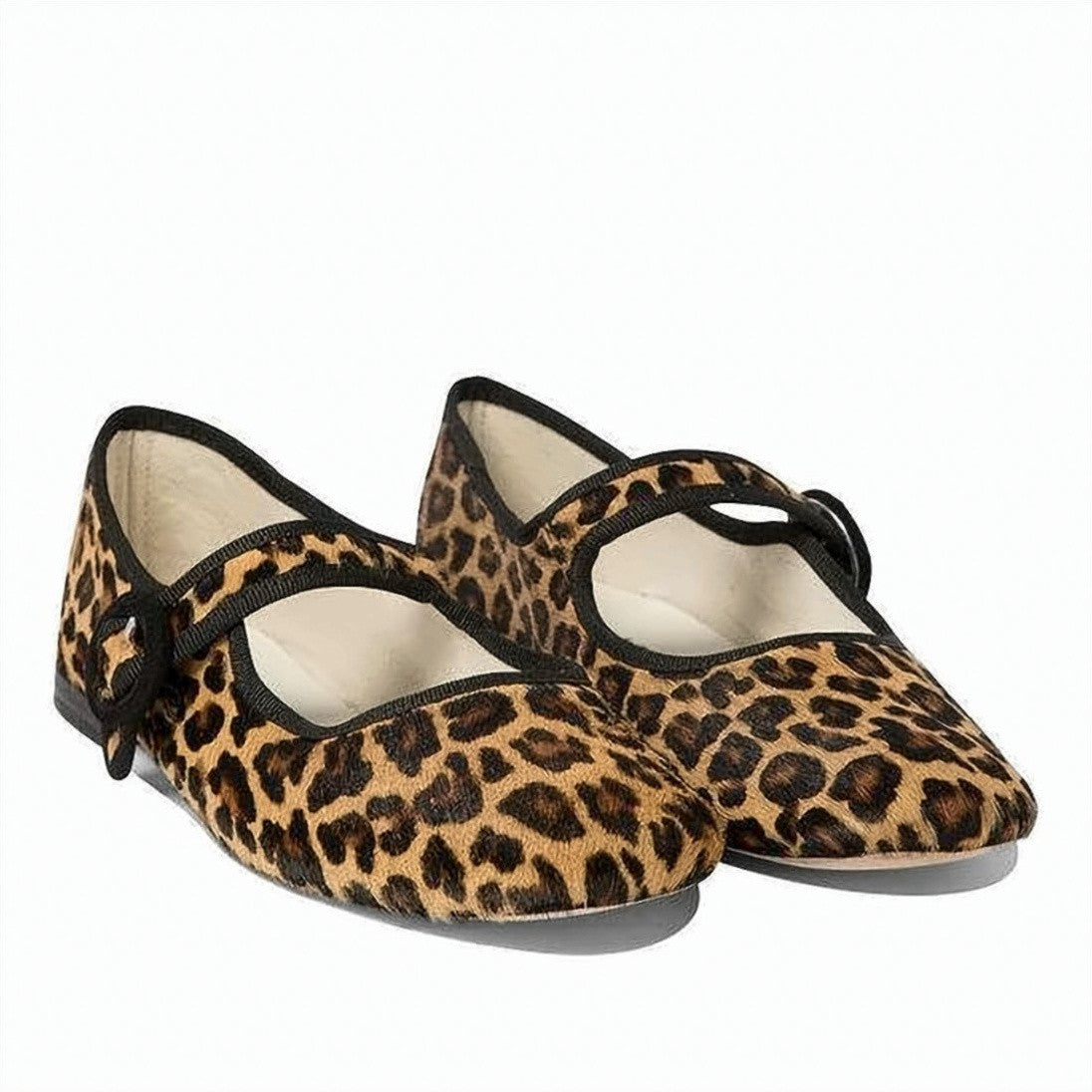 Repetto Leopard Print Cowhide Leather Flats