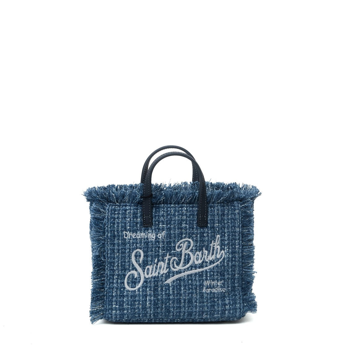Mc2 Saint Barth Vanity Mini Tweed Top-Handle Bag