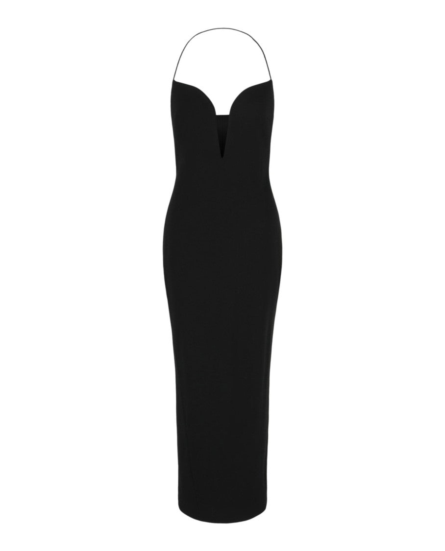 Givenchy Plunging Halter Midi Dress